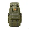 Laptoptassen Rugzak Outdoor 80L Backpacktactical Militaire Cam Wandelen Mannen Canvas Reizen Klimtas Touw Sling Grote Rugzak Drop D Otxc8