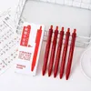 0.5mm grande capacité 5 pièces/boîte ST stylo tête presse Type stylos Gel encre rouge étudiants marquage contenu clé enseignants corrigeant les devoirs