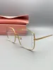 Lunettes de soleil Mius de marque de luxe pour femmes SMU51Y lunettes de voyage de qualité supérieure monture en métal