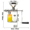 Presser VEVOR Manuelle Ölpresse Maschine 304 Edelstahl DIY Samen Nuss Erdnussöl Expeller Extractor Haushalt Küche Öl Extractor