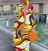 Basic Casual Dresses Casual Dresses Beach Elegant Retro Harajuku V-Neck Maxi Dress Sexy Long Sleeve Oversized 240302