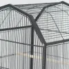 Nests paslanmaz çelik papağan kafesi metal kuş açık üst kafes büyük uçuş evleri conure perakeet cockatiel finch macai kackatoo