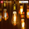 Controllo Yeelight Lampadina a filamento LED intelligente ST64 Retro Edison Luce calda E27 6W 220V 2000K Controllo app Wifi Funziona con Homekit Google Home