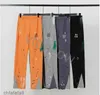 Calças masculinas Galerias Sweatpants Dept Speckled Letter Print Mens Womens Casal Solto Versátil Casual Reto IUFT IUFT