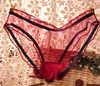 Mode vrouwen meisje gaas kanten slipje transparant snoep kleuren panty thong katoenen slips ondergoed knickers 6pcs gift ZZ