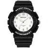 XCZAP horloge voor dames meisjes studenten Huidvriendelijke siliconen band Waterdichte damesmode quartz horloges
