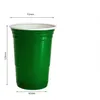 Bicchieri da vino 50 pezzi Bicchieri usa e getta Rosso Blu Giallo Verde e Decorazioni da tavola Nero Bicchiere di plastica da 16 Oz Matrimonio Compleanno Festa Kitche Dhncc