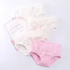 4 pièces fille antibactérienne culotte été 3-8 ans jeunes enfants coton sous-vêtements doux enfants mince respirant slips bébé mignon culotte 240228