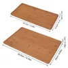 Tea Trays Tray Serving Plate Durable Flat Surface Bamboo For Home