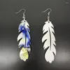 Boucles d'oreilles à tige 16 paires de porte-clés vierges par sublimation, transfert thermique pour porte-clés imprimés double face en MDF, étiquettes avec 97QE