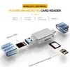 USB-C Type C / USB 2.0 إلى NM Nano Card Card TF Micro SD Reader لجهاز الكمبيوتر المحمول للهاتف المحمول Huawei