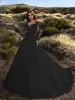 Kleider Spitze Hochzeitskleid Frauen Sexy Schwerindustrie Abendkleid Weiblich Sexy V-Ausschnitt Langarm Schlitzkleid Damen Tug Tail Kleid