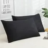 Pure Cotton 600TC El Pillowcase 17 Solid Color Pillow Case Bedbling Decoration Cover Anpassa alla storlekar 240223