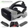 الأجهزة 2019 Google Cardboard VR Shinecon 9.0 Pro Version VR VRITUAL Reality 3D نظارات +SMART Bluetooth اللاسلكي اللاسلكي لوحة التحكم عن بُعد