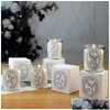 Candles Candles Scented Aromatic Luxury Box Romantic Rose Lavender Candle In Glass Jar Soy Wax Aroma Fragrance 50G Drop Delivery Dhkho Dhkg9