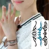 Dövmeler 100pcs küçük su geçirmez geçici dövme çıkartmaları kelebek gül scorpion wolf harajuku yıldız kadın bilek sanat erkekler tatoos