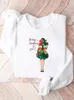 Women's Hoodies Gift Trend Cute Sweet Pullovers Lady Fashion Holiday Clothing Christmas Women Year Print Female Woman Graphic Sweatshirts