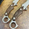 ML High End Karambit 나이프 DC53 MICARTA 손잡이 야외 캠핑 전술 고정 블레이드 클로 나이프