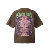 24ss USA Skeleton Vintage Print Tee Men t shirt Spring Summer Women Oversize Street skateboard Casual cotton Tshirt 0302