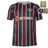 Kids Kit 2024 2025 Fluminense Futbol Formaları Hayranlar Oyuncu Versiyon Marcelo Andre Lele J.arias G.Cano Keno D.Costa Marquinhos Ganso 24 25 Futbol Gömlek Ev Düzenleme