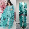 Etniska kläder lyxiga paljetter öppna abaya muslimska kvinnor kväll kimono lös islam arabiska kläder maxi robe batwing hylsa vestidos ramadan