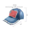 Casquettes de baseball Drapeau américain Imprimé Strass Baseball Taille réglable pour les entraînements de course Activités de plein air Casquette d'exercice Chapeau Snapback