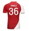 2023 2024 AS Monaco Home Away BEN YEDDER Soccer Jerseys MINAMINO BOADU GOLOVIN 23 24 Maillot AKLIOUCHE BALOGUN EMBOLO Flocage Men FOFANA BEN SEGHIR Football kids kit