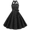 Vestido plus size manga boné vestido de verão vintage rockabilly vestido jurken 50s retro grande balanço pinup feminino audrey hepburn vestido vestidos