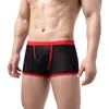 Sous-vêtements hommes boxeurs respirant mode Sexy culottes monter Boxer slips Hombre éléphant renflement culotte homme vêtements