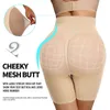 High Waist Seamless Body Shaper Shorts Shapewear Women Tummy Control Thigh Slimming Sculpting Butt Lifter Mesh Buttock Enhancer 240220