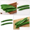 زهور الزهور الزهور أكاليل 2 PCS Cucument Cucumber PO الدعائم ديكور النماذج الخضار زخرفة Lifelelik