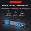 Alto-falantes USB com fio e sem fio Bluetooth Speaker Barra de computador estéreo Subwoofer Bass Surround Soundbox para PC Laptop Phone Tablet Mp3 Mp4