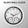 壁の時計クォーツストーンクロックサイレント正確な湿度屋内屋外プールパティオ