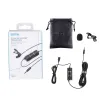 Microphones Boya 3,5 mm Lavalier Lapel Microphone för mobiltelefon PC LAPTOP CAMERA TRICED Microfon för att tala ljud Vlogging BYM1 Pro II