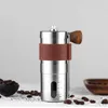 Portátil mini manual moedor de café aço inoxidável lavável núcleo cerâmica máquina moedores casa acessórios 240223