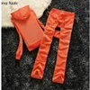 2024 Juicy Apple Tracksuit Women Spring Autumn New Leisure Sports Suft dragkedja tröjor huvtröjor Tvådelar utomhus sportkläder kostymer 23fw