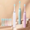 Toothbrush Ultrasonic Electric Toothbrush with 3 Brush Heads One Charge for Brazil Drop Shipping