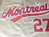 Baseball Jersey Montreal 8 CARTER 27 GUERRERO 45 MARTINEZ 10 DAWSON Jerseys Sewing Embroidery High Quality Sports Outdoor Grey 240228