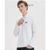 Mens Polo T Shirt Designer Pullover Long Rleeve Tees Solid Tshirts Sport Telerems Tops Business Shirt