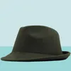 Beanieskull Caps Basit beyaz yün keçe şapka kovboy caz kapağı trend trilby fedoras şapka panama cap chapeau band erkekler için kadın 5658c7643293