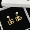 DG Multi-style Drop Pearl long Superior Feel earrings gorgeous and exaggerated French S925 Silver 141