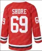 69 Shoresy SudBery Blueberry Letterkenny Hockey Jersey Vermelho Preto Azul Personalizado qualquer número qualquer nome