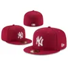 Béisbol al por mayor para hombres Sombrero de diseñador Todo el equipo Bordado Sol Gorros cerrados Flex Bucket Cap Tamaño 7-8