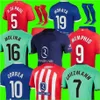 Atletico Madrids Soccer Jerseys Griezmann 23 24 120. rocznica 2023 2024 m.lloreente Koke Saul Correa Lemar Football Shirt Men Kids Sets Munds 888 888