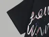 Luxuriöses Herren-T-Shirt mit lockerem Rundhalsausschnitt aus reiner Baumwolle und kurzen Ärmeln mit Buchstabendruck, Explosionen, Joker-Stil, Paarhemden, täglicher Herren-Freizeitmantel, Größe XXL