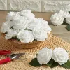 Hot Selling Colorful Foam Artificial Rose Flowers w/Stem, DIY Wedding Bouquets Corsage Wrist Flower Headpiece Centerpieces Home Party Decor 2024302