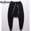 Pants HIPFANDI joggers Casual Trousers Harem Pants Men Black Fashion Swag Dance Drop Crotch Hip Hop Sweat Pants Sweatpants For Men