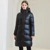 Trenchs de femmes manteaux 2024 hiver veste bouffante vêtements femmes fermeture éclair lâche manteau rembourré femme solide épaissir chaud long parkas imperméable