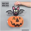 Andra festliga partier Halloween Pumpkin Lamp Ghost Festival Decoration Props Tak Kreativt hopfällbart papper Lantern P110 Drop DHXP3