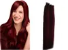 Remy Tape Hair Extensions 40 stuks Slot Tape in Menselijk haarverlenging Recht 16 tot 24 inch Recht Remy Braziliaans haar7276330